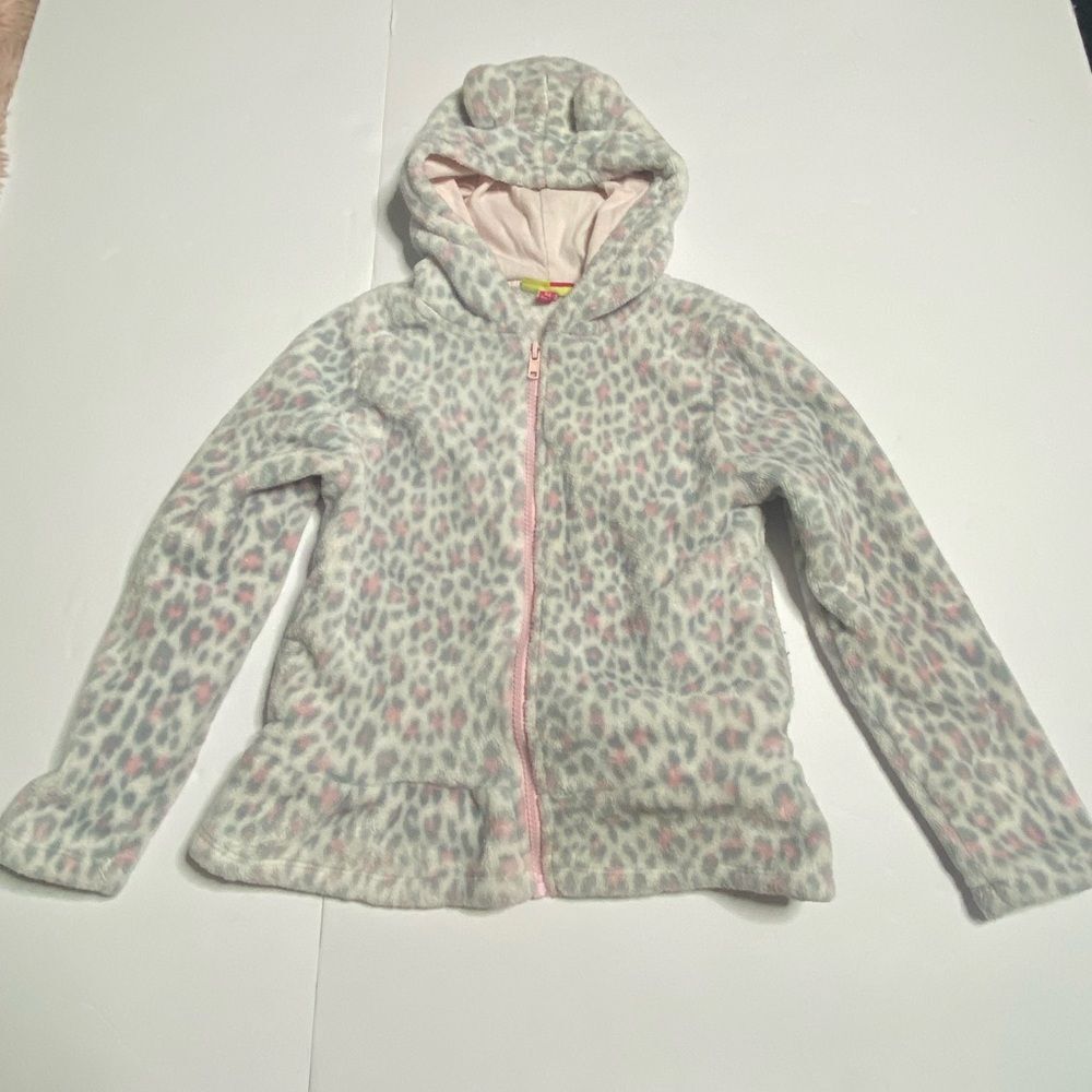 Penelope Mack Leopard Print Fleece Hoodie | Size 6X